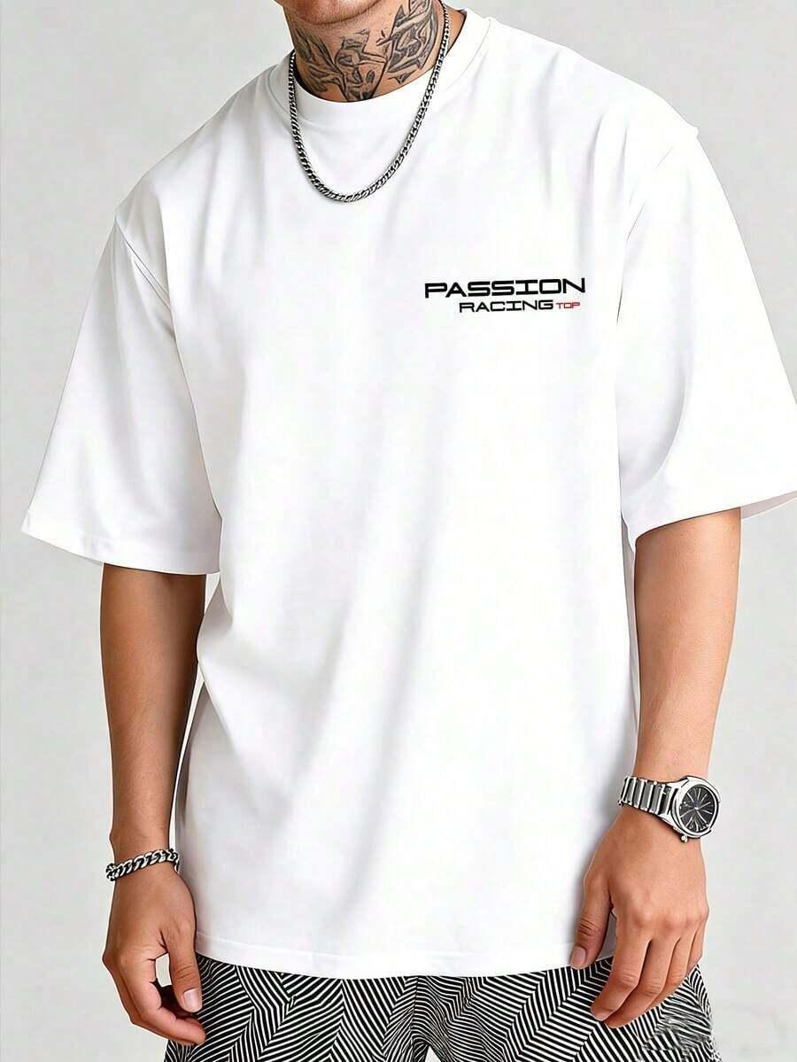 BIAŁY T-SHIRT print