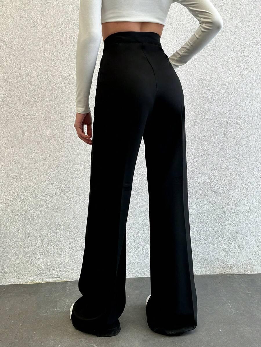 CZARNE ELEGANCKIE SPODNIE KANT
