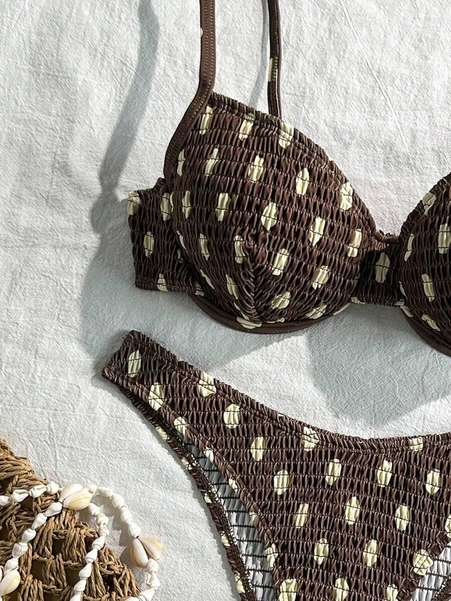 góra od bikini groszki
