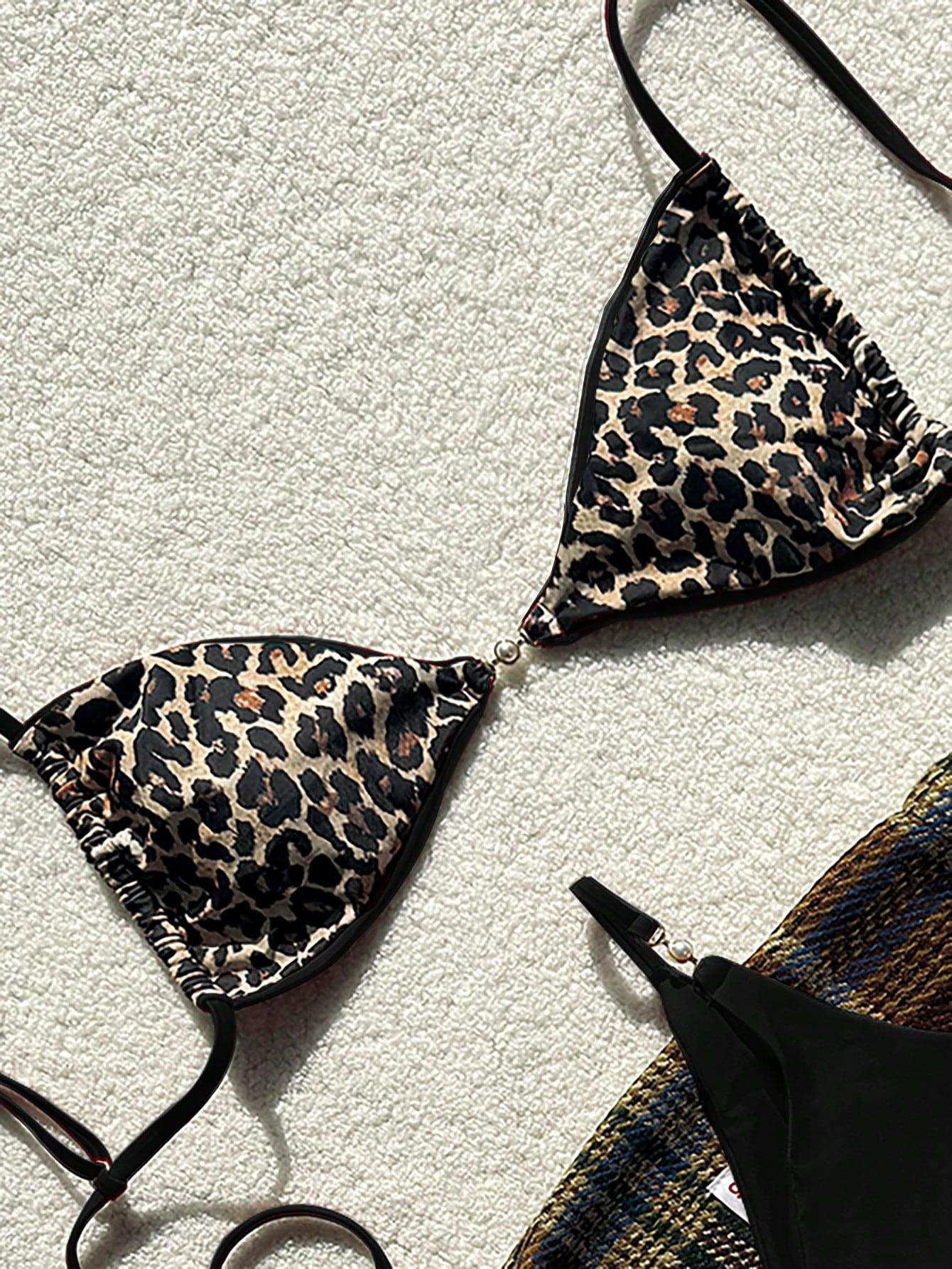 DWUCZĘŚCIOWY STRÓJ KĄPIELOWY ANIMAL PRINT