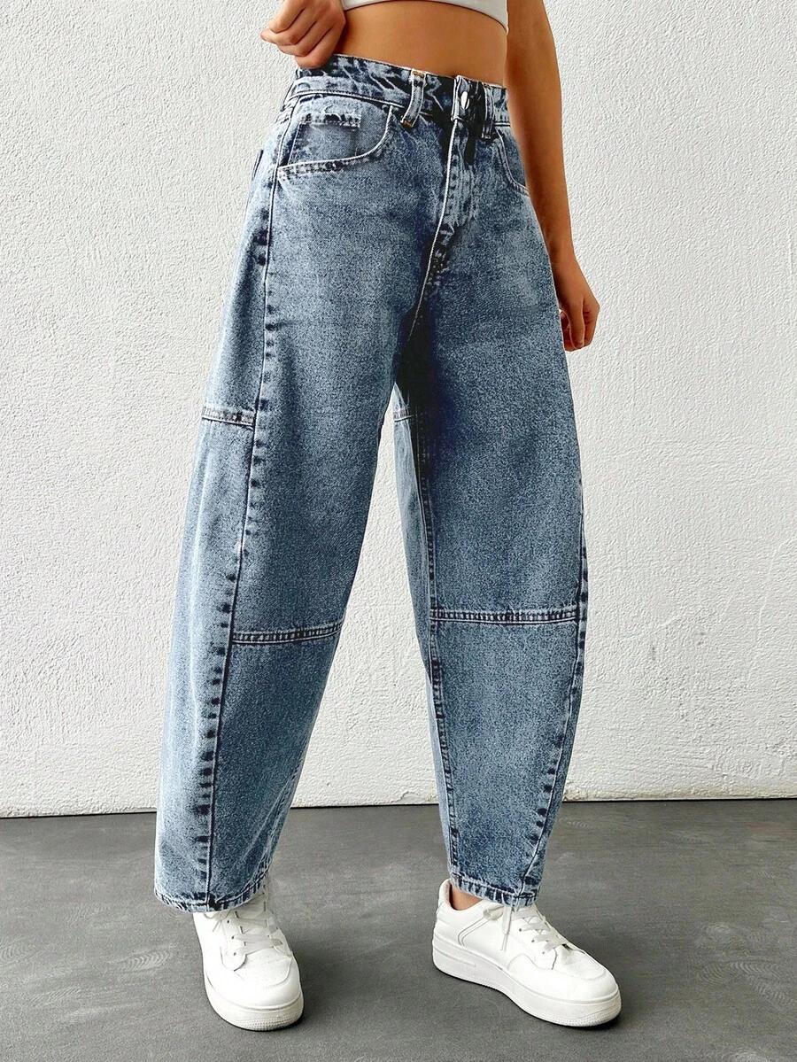SPODNIE JEANS WYSOKI STAN
