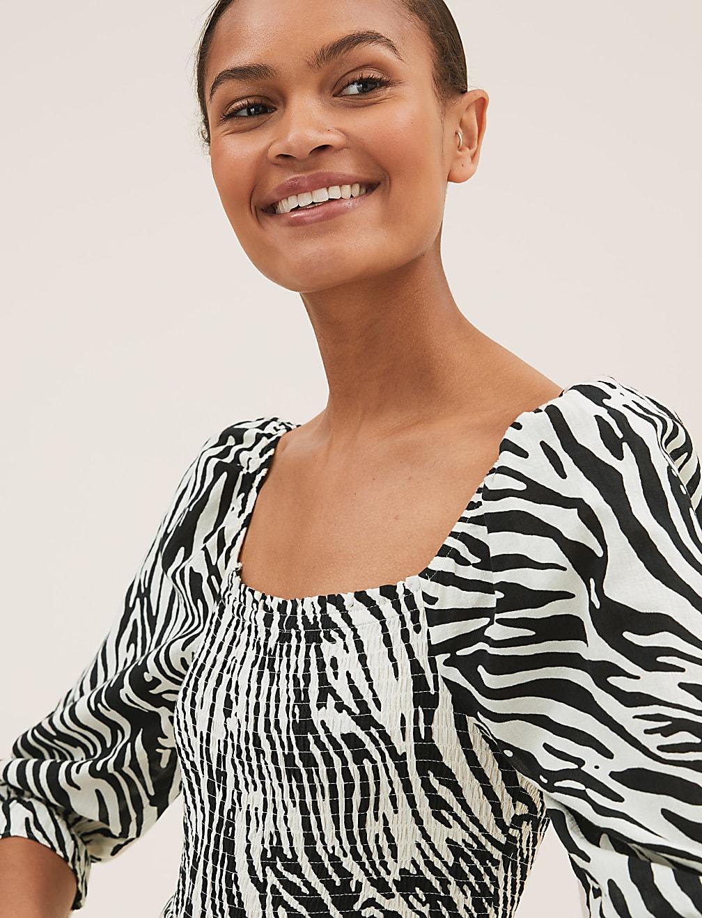 SUKIENKA ZEBRA PRINT T42-7325-Y4