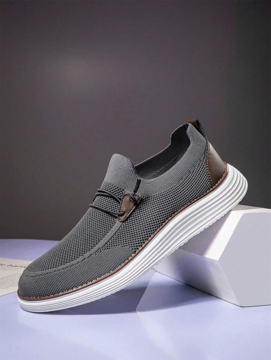 szare mokasyny casual