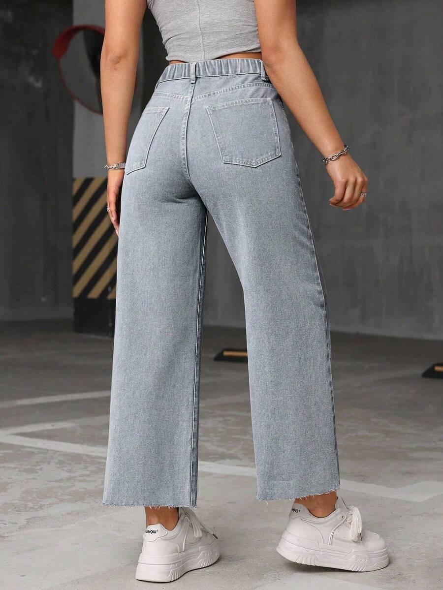 szare spodnie jeans