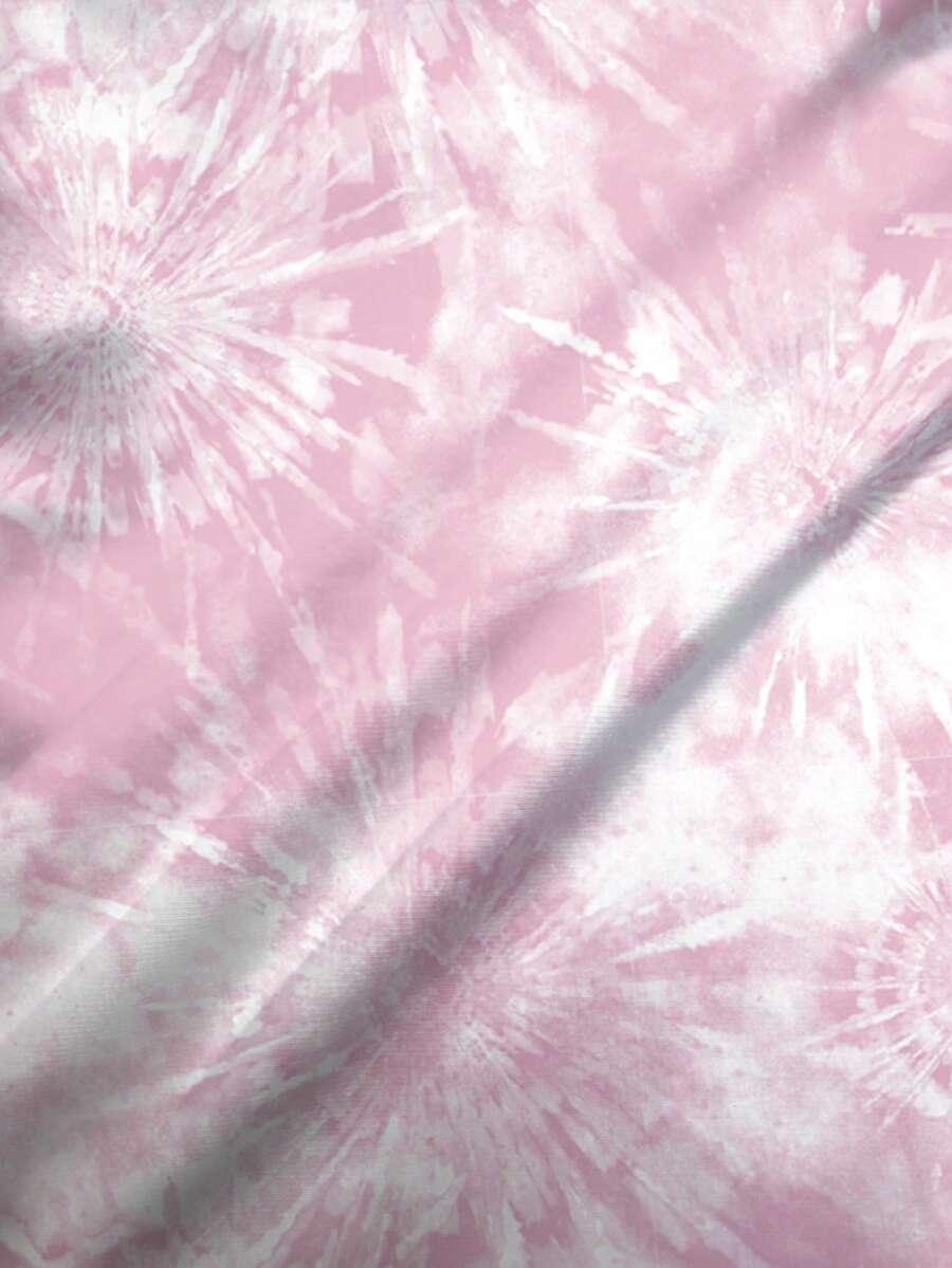różowy t-shirt print