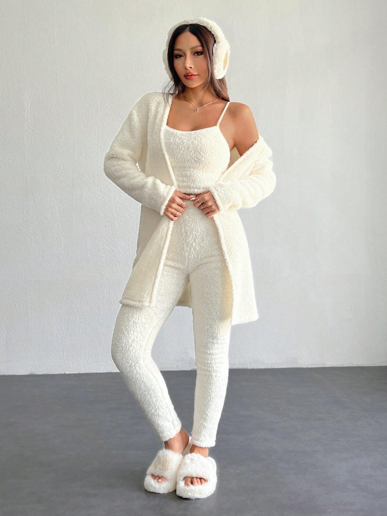 TRZYCZĘŚCIOWY KOMPLET TOP SWETER SPODNIE 