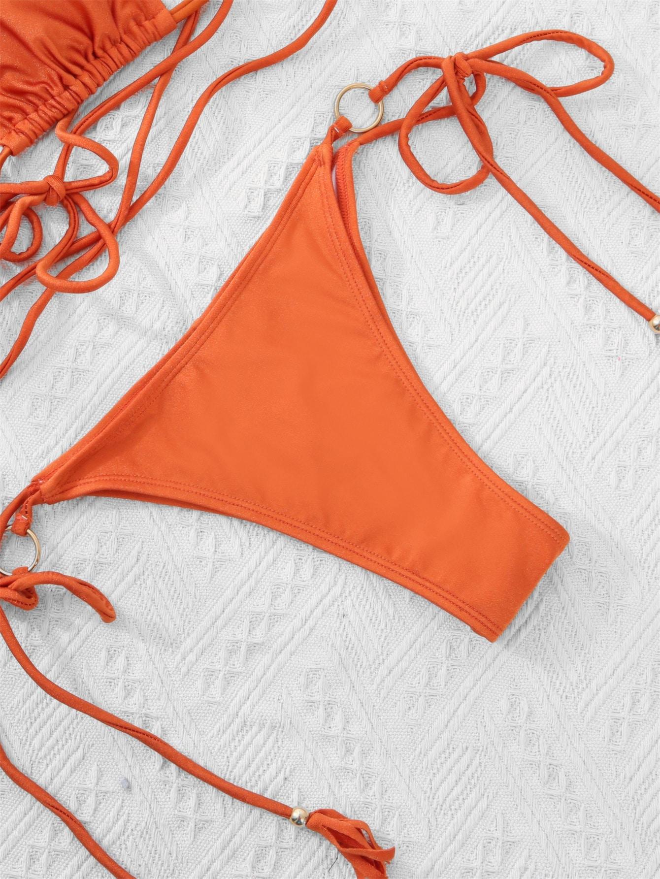 pomarańczowy dół od bikini