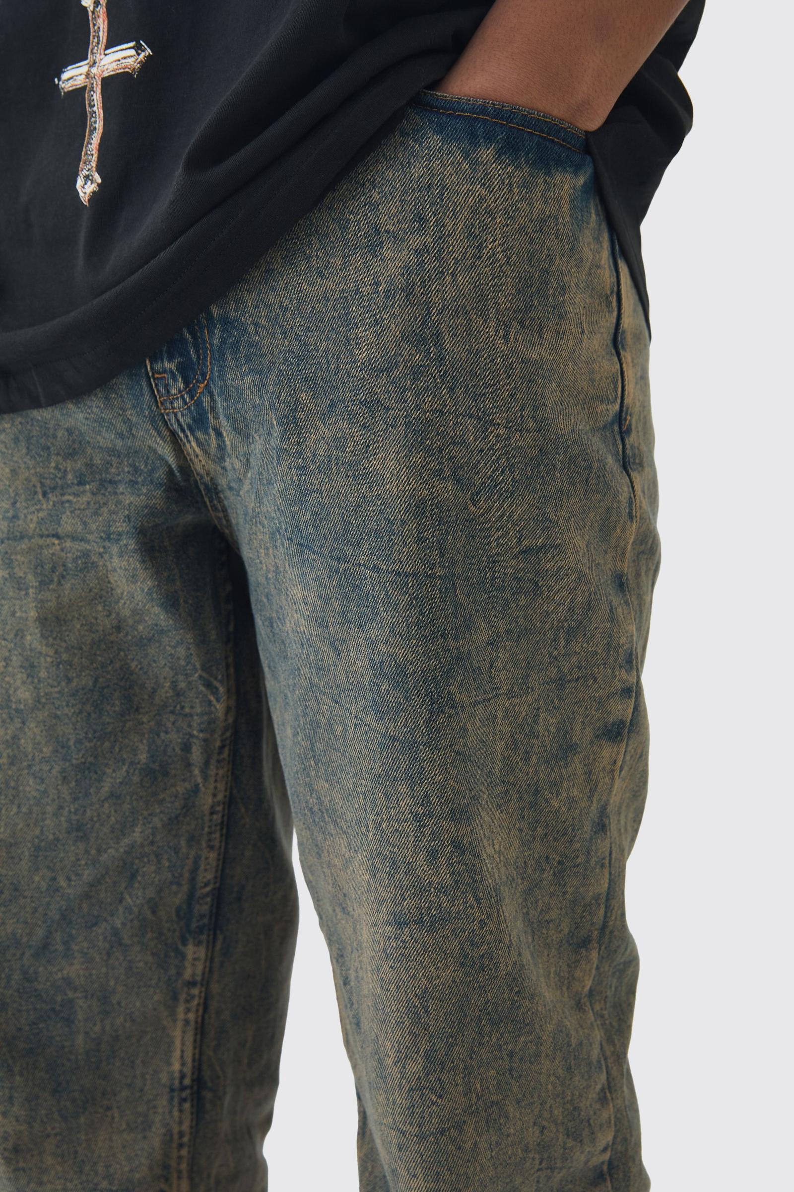 SPODNIE JEANS WASH EFFECT 