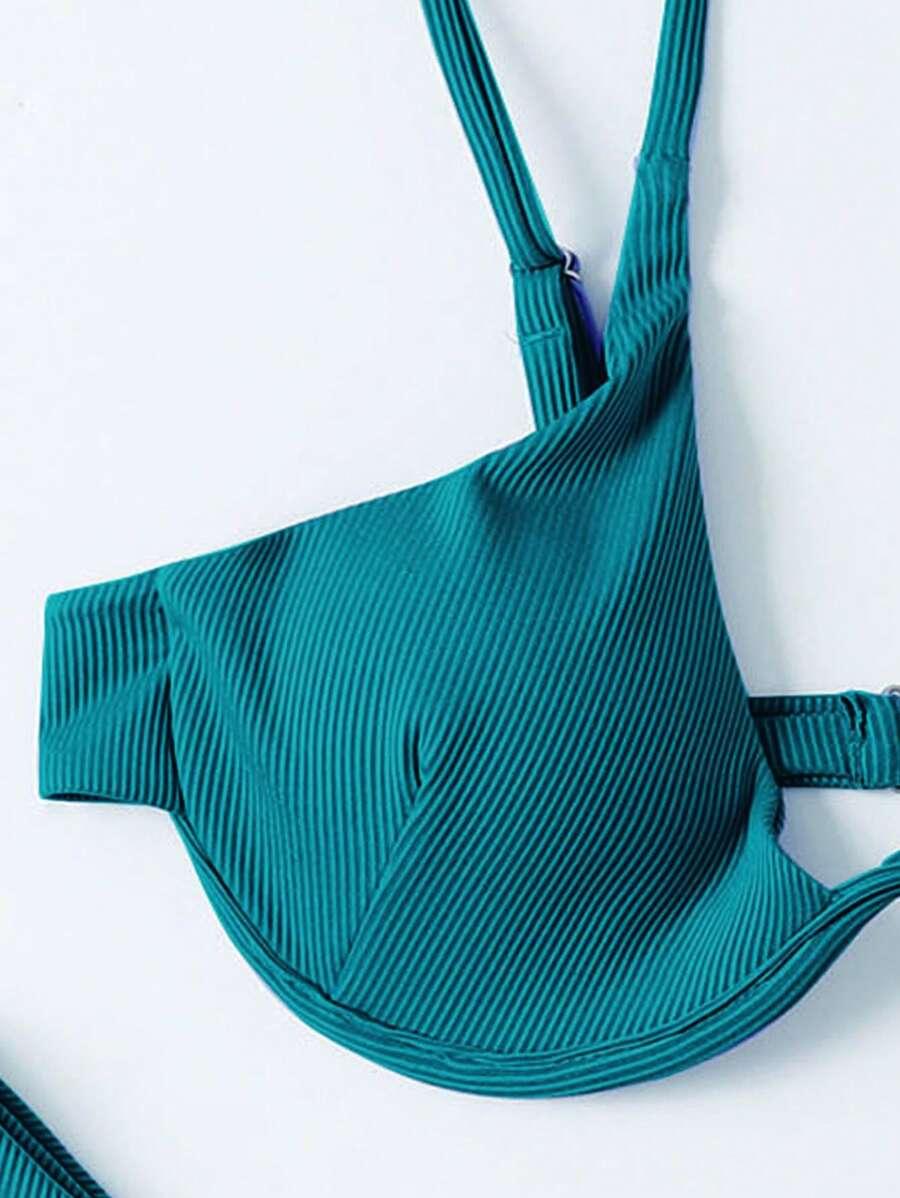 DWUCZĘŚCIOWY KOSTIUM KĄPIELOWY BIKINI NARZUTKA