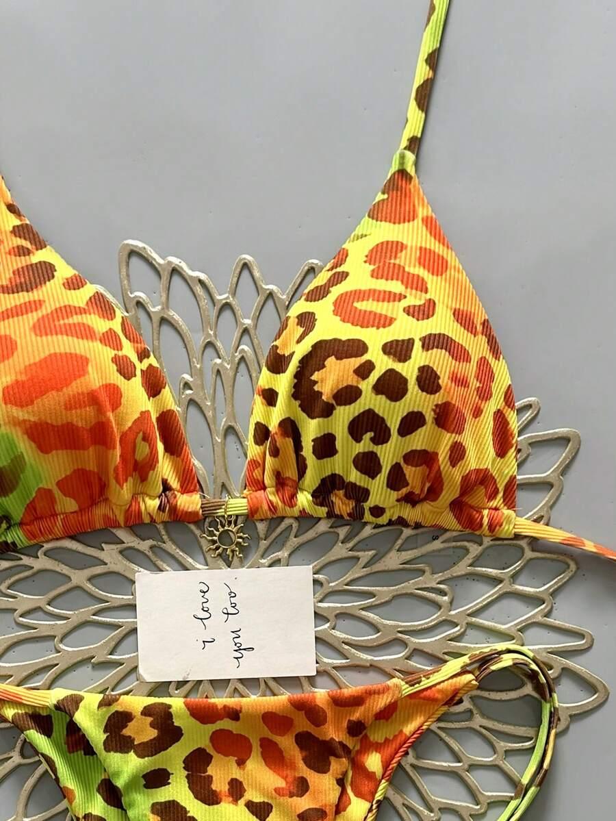DWUCZĘŚCIOWY STRÓJ KĄPIELOWY ANIMAL PRINT