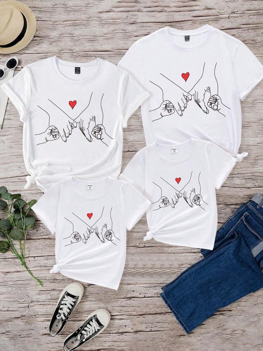 biały t-shirt nadruk