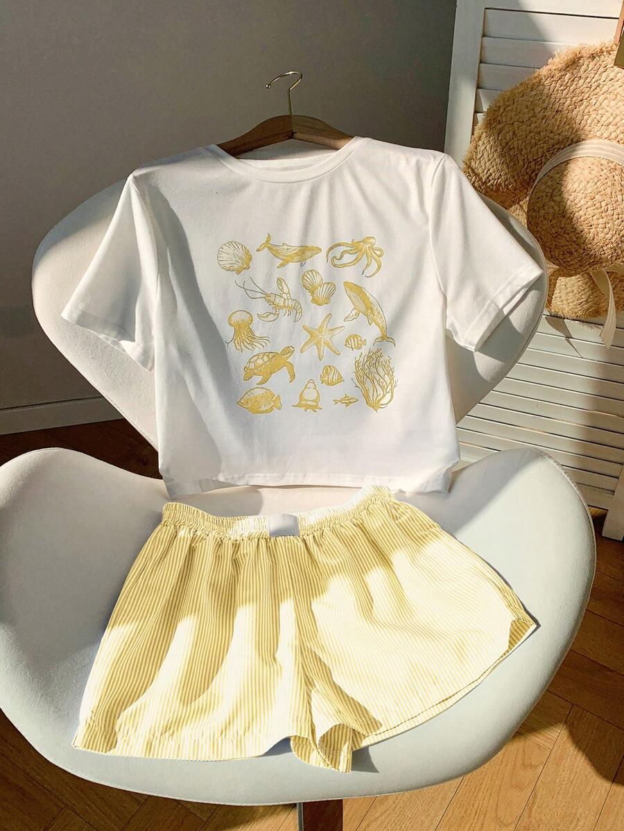 KOMPLET T-SHIRT SPODENKI PASKI 