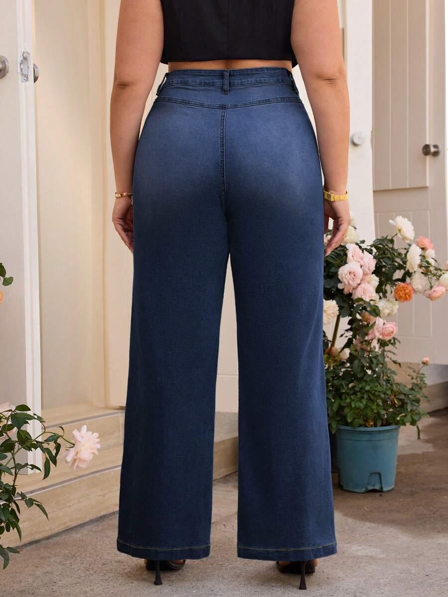 SPODNIE JEANS PROSTE NOGAWKI