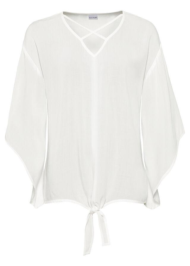 BLUZKA OVERSIZE V-NECK