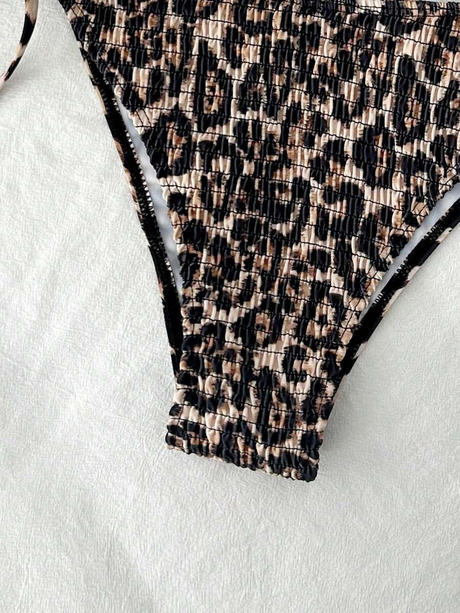 kostium kąpielowy bikini komplet animal print