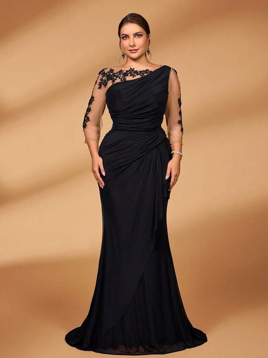CZARNA MAXI SUKIENKA 
