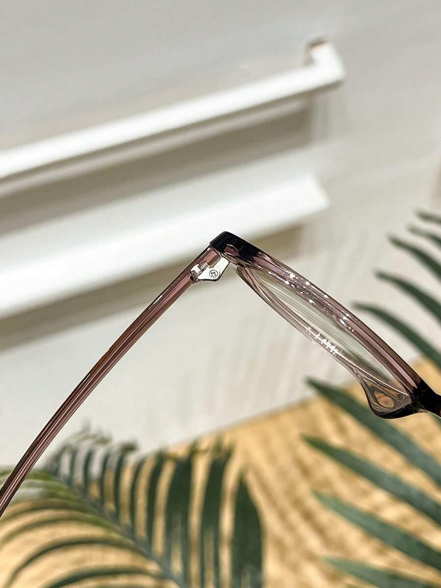 BRĄZOWE OKULARY ZERÓWKI