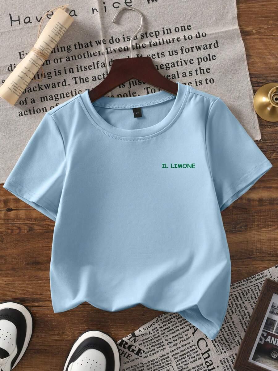 T-SHIRT Z NADRUKIEM NA PLECACH