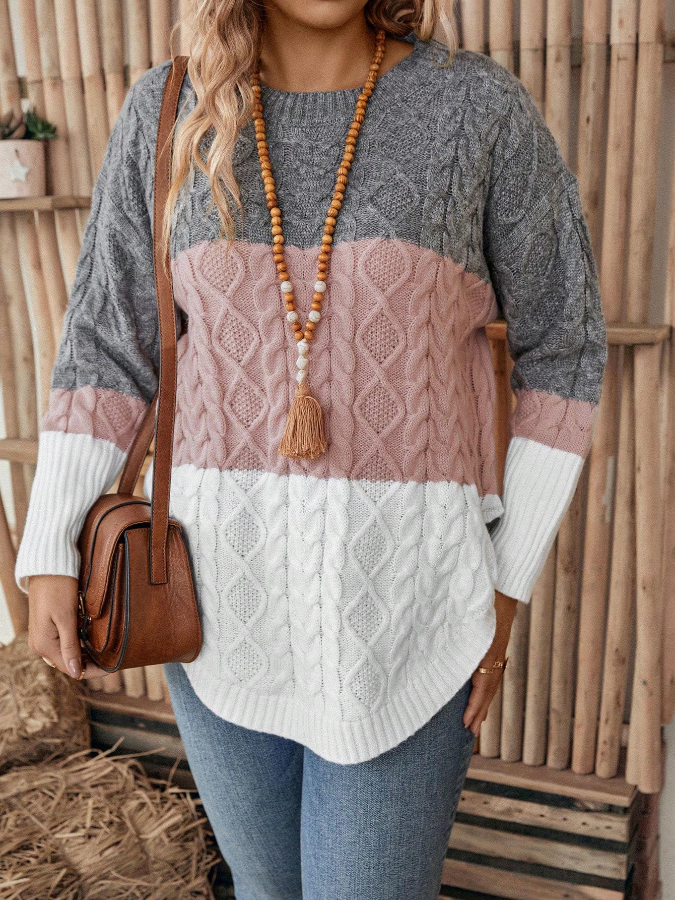 sweter w paski