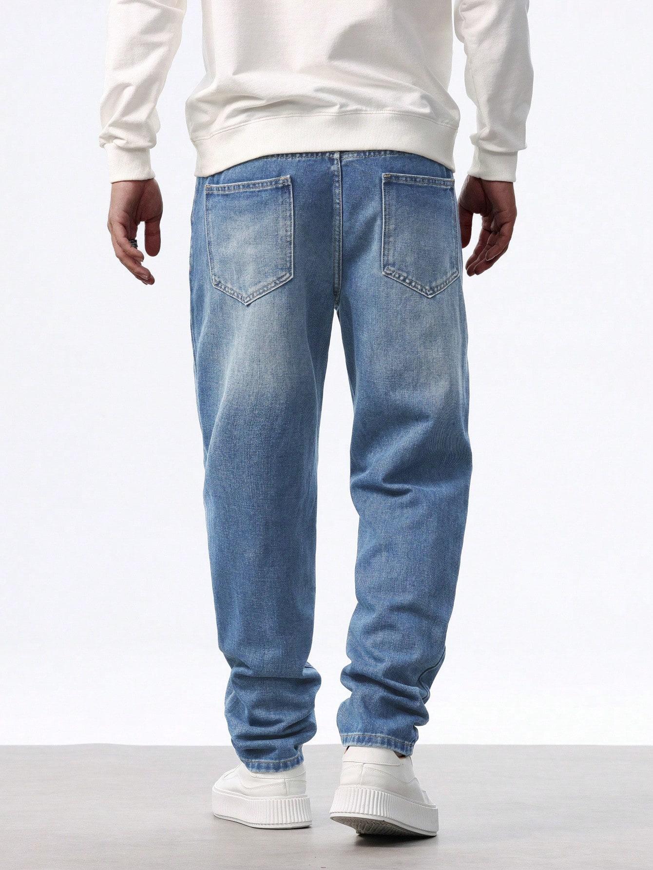NIEBIESKIE SPODNIE JEANS