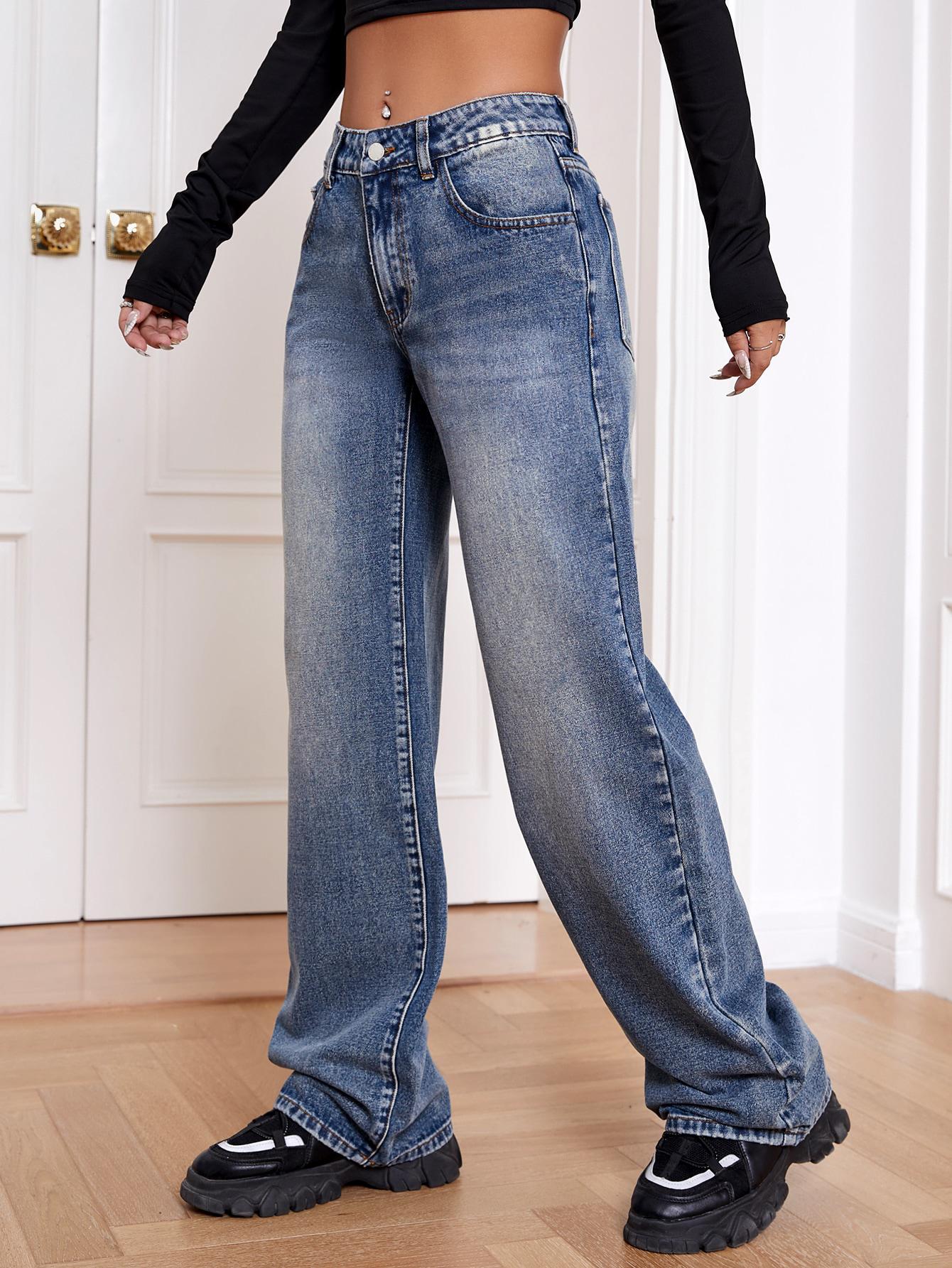 NIEBIESKIE SPODNIE JEANS