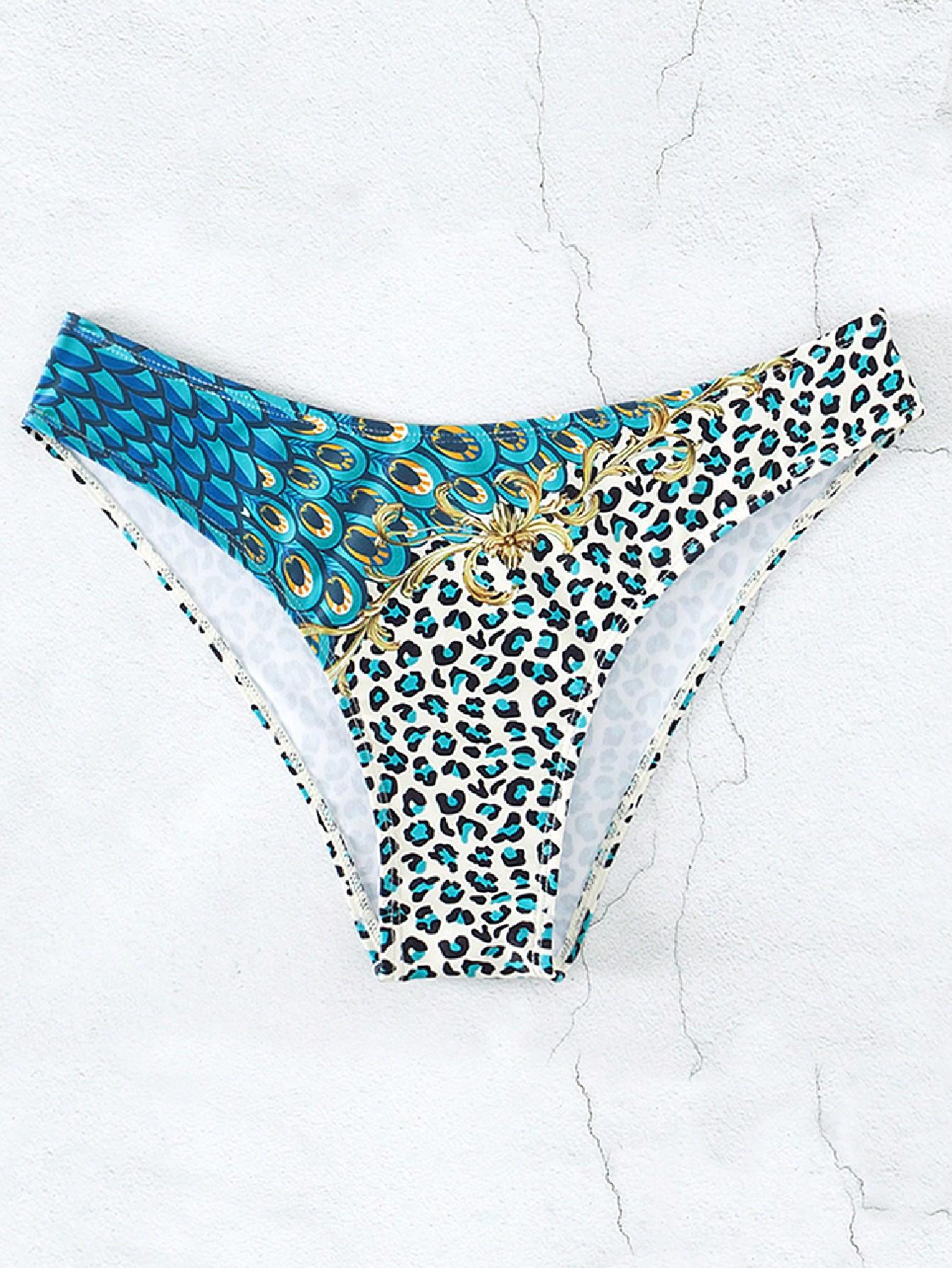 DÓŁ OD BIKINI figi ANIMAL PRINT