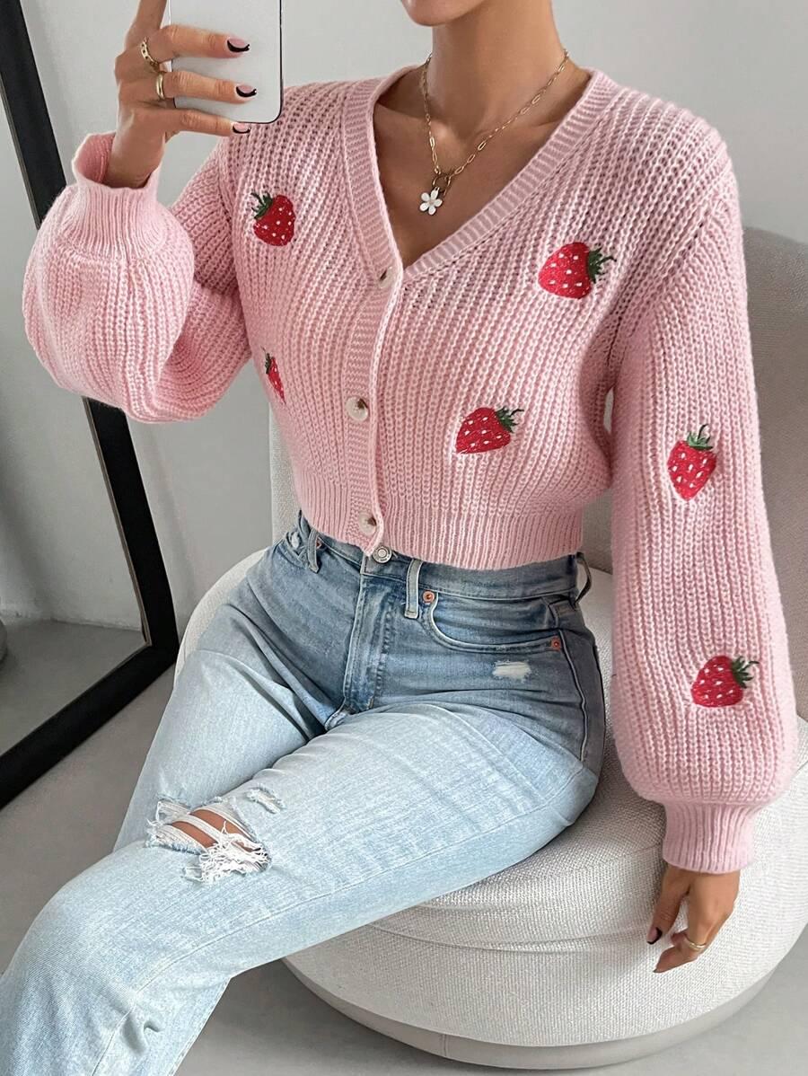 SWETER GUZIKI wzór