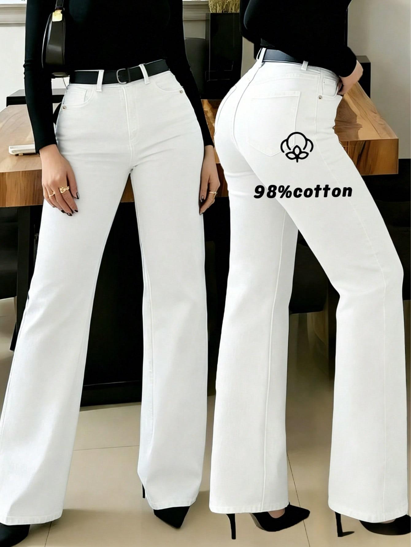 białe spodnie jeans