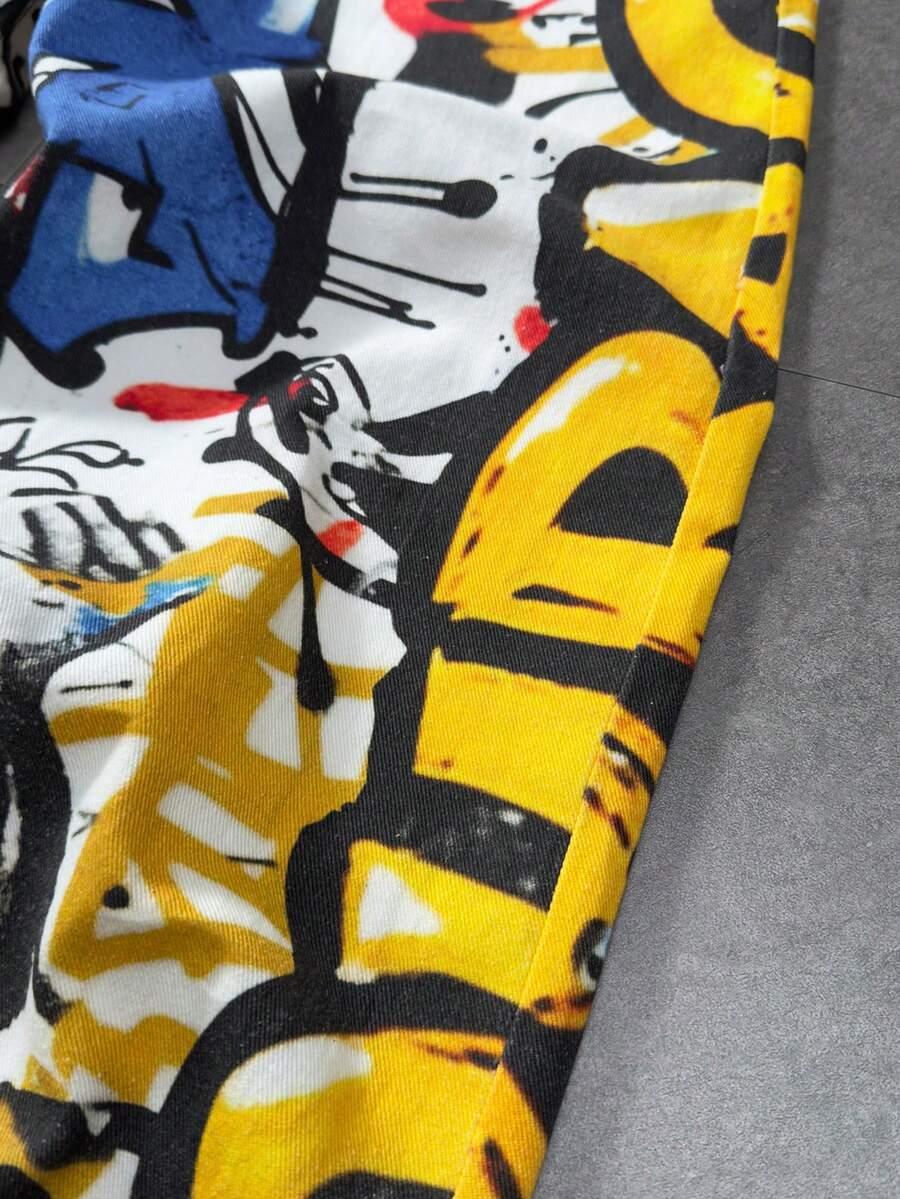 SPODNIE JEANS NADRUK