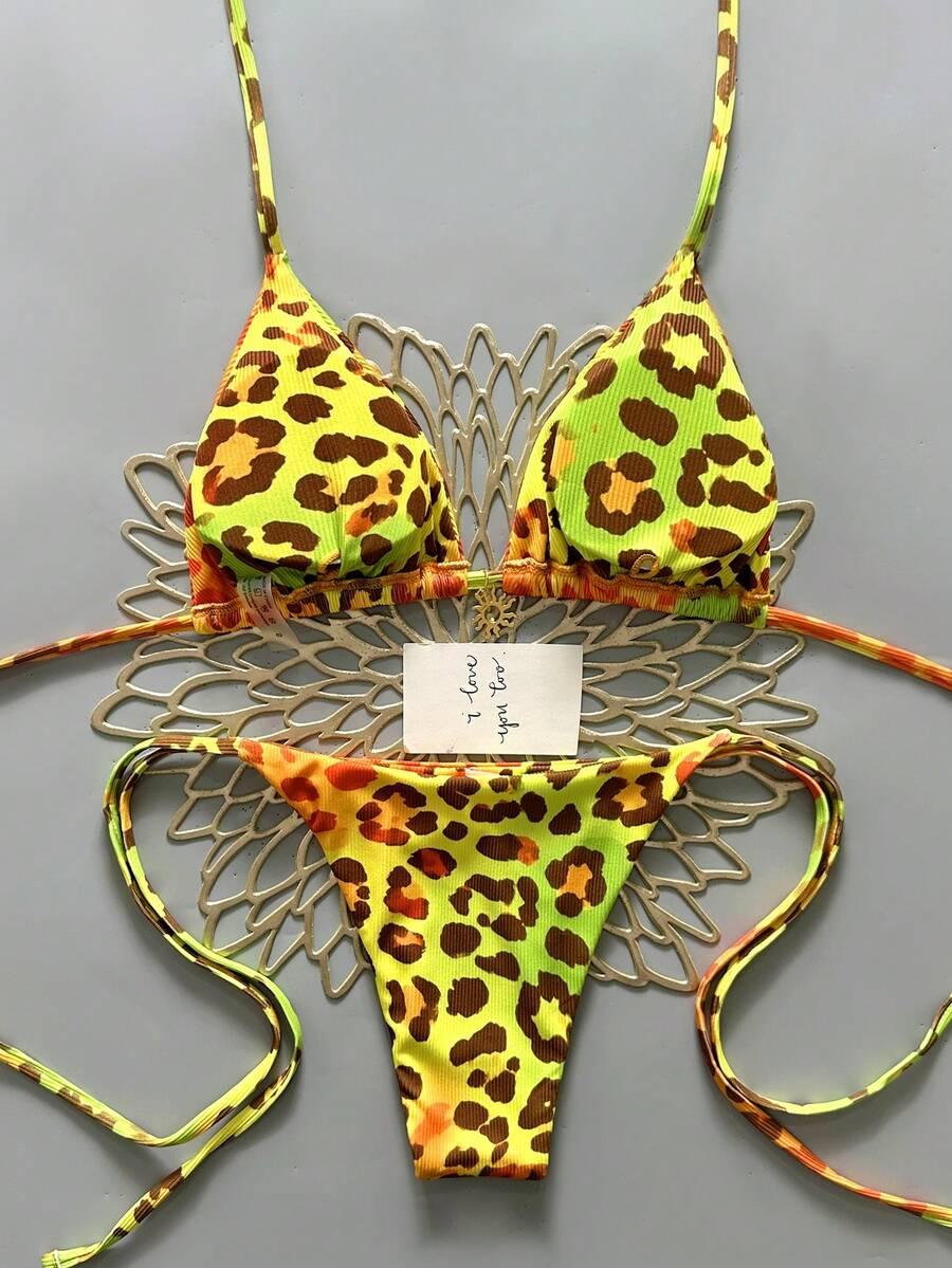 DWUCZĘŚCIOWY STRÓJ KĄPIELOWY ANIMAL PRINT