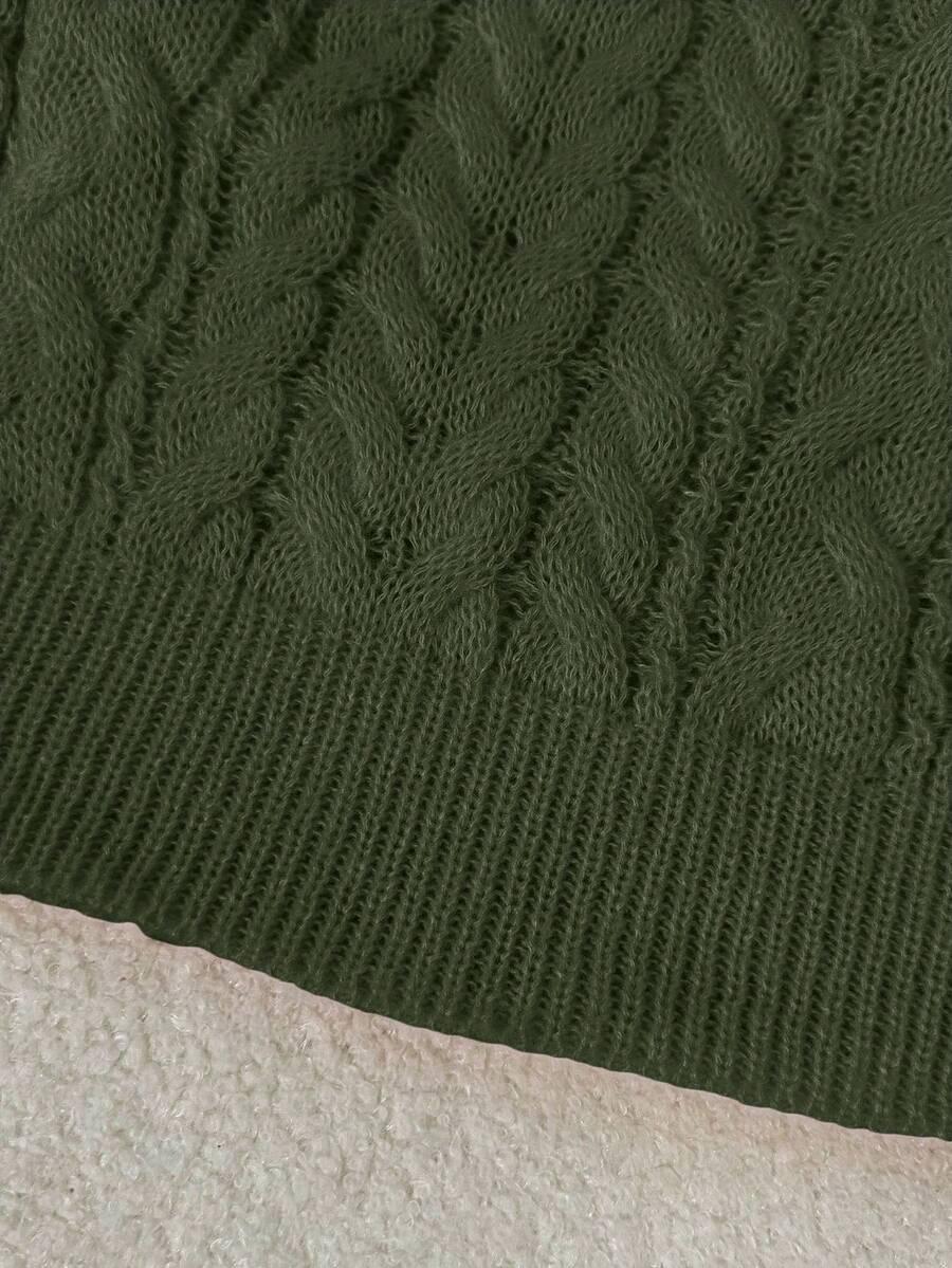 zielony sweter v neck