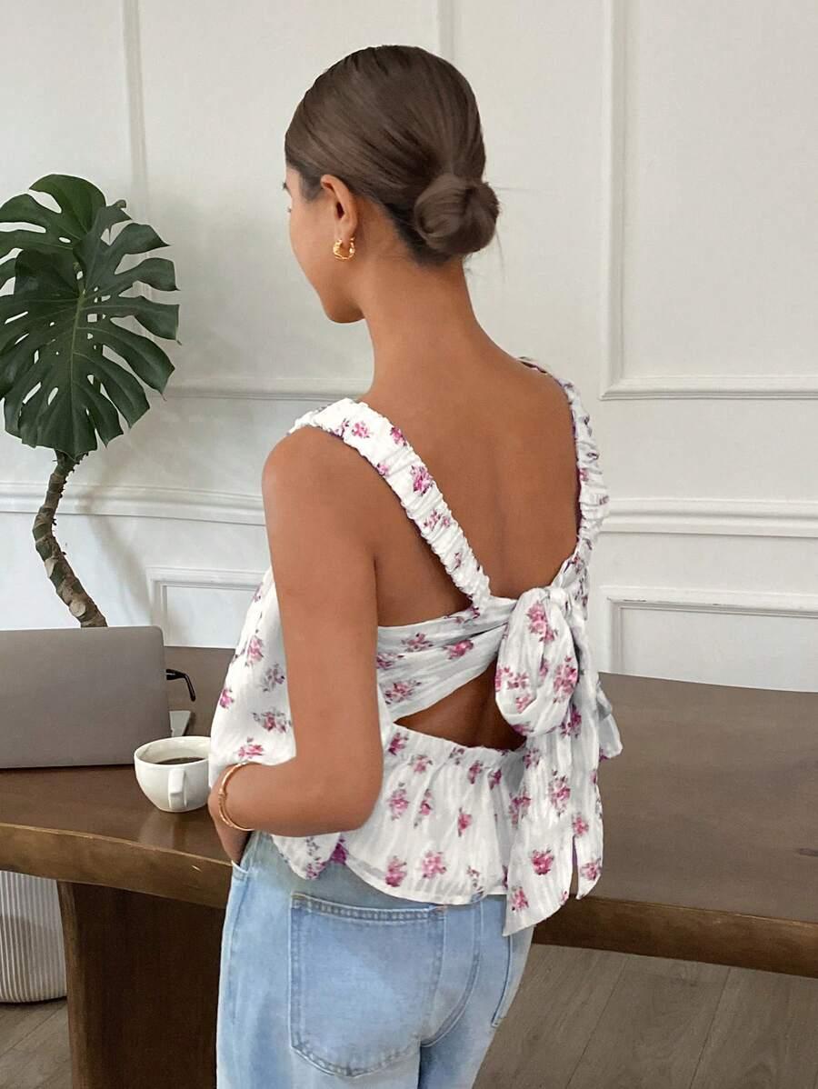 top print kwiaty
