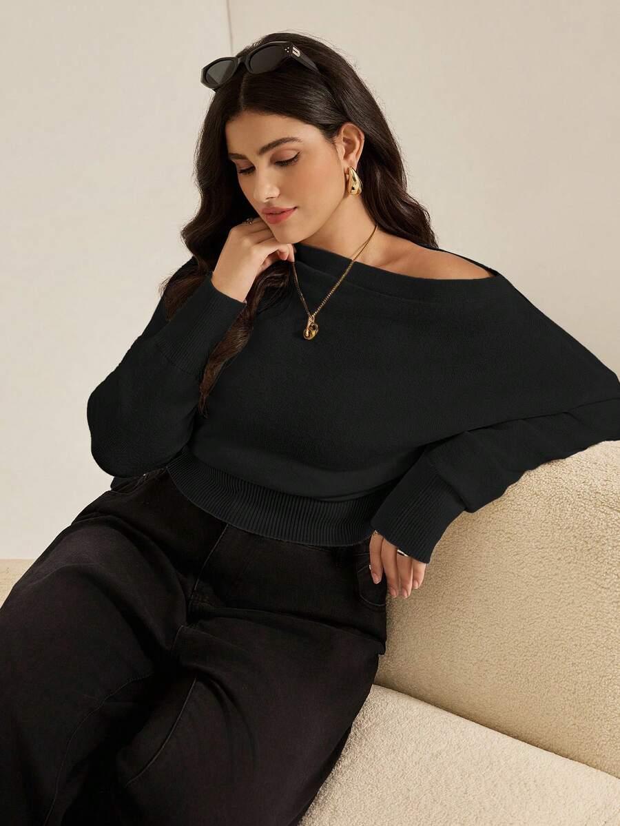 CZARNY SWETER CASUAL