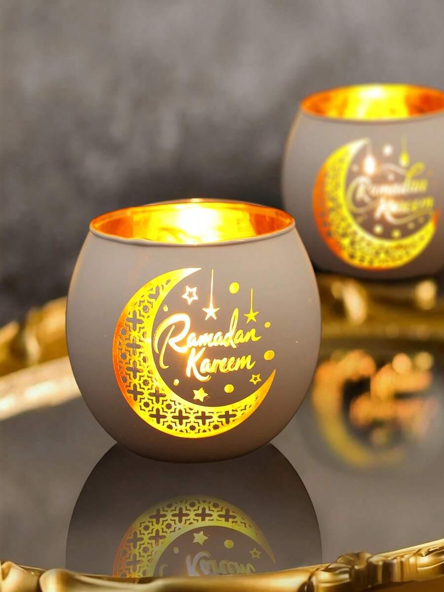 szklany świecznik Ramadan 2-pack