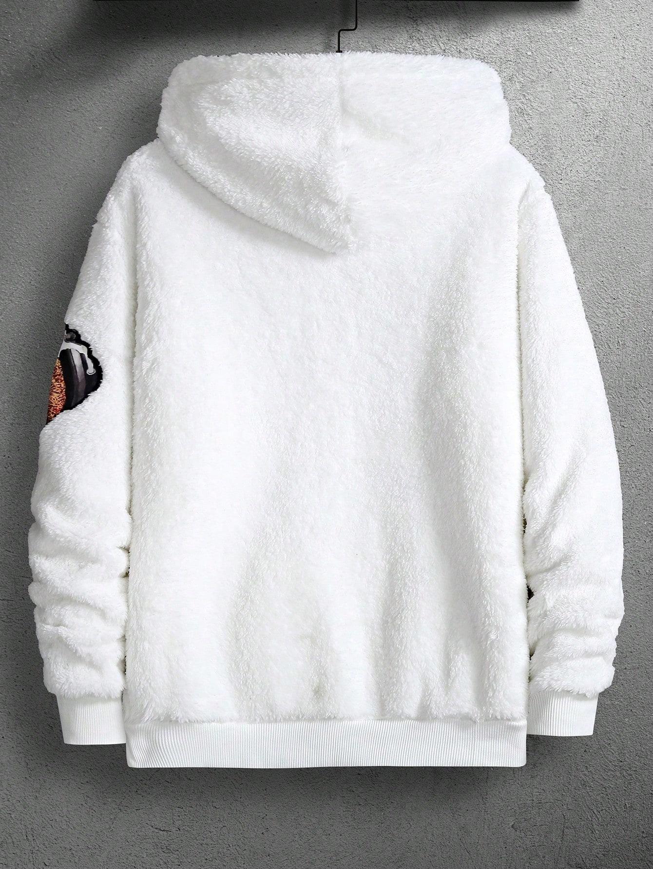 KREMOWA BLUZA KAPTUR