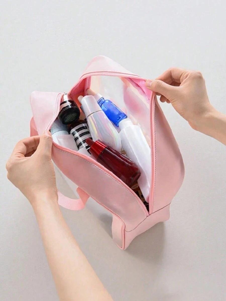 czarna kosmetyczka zamek 3-pack