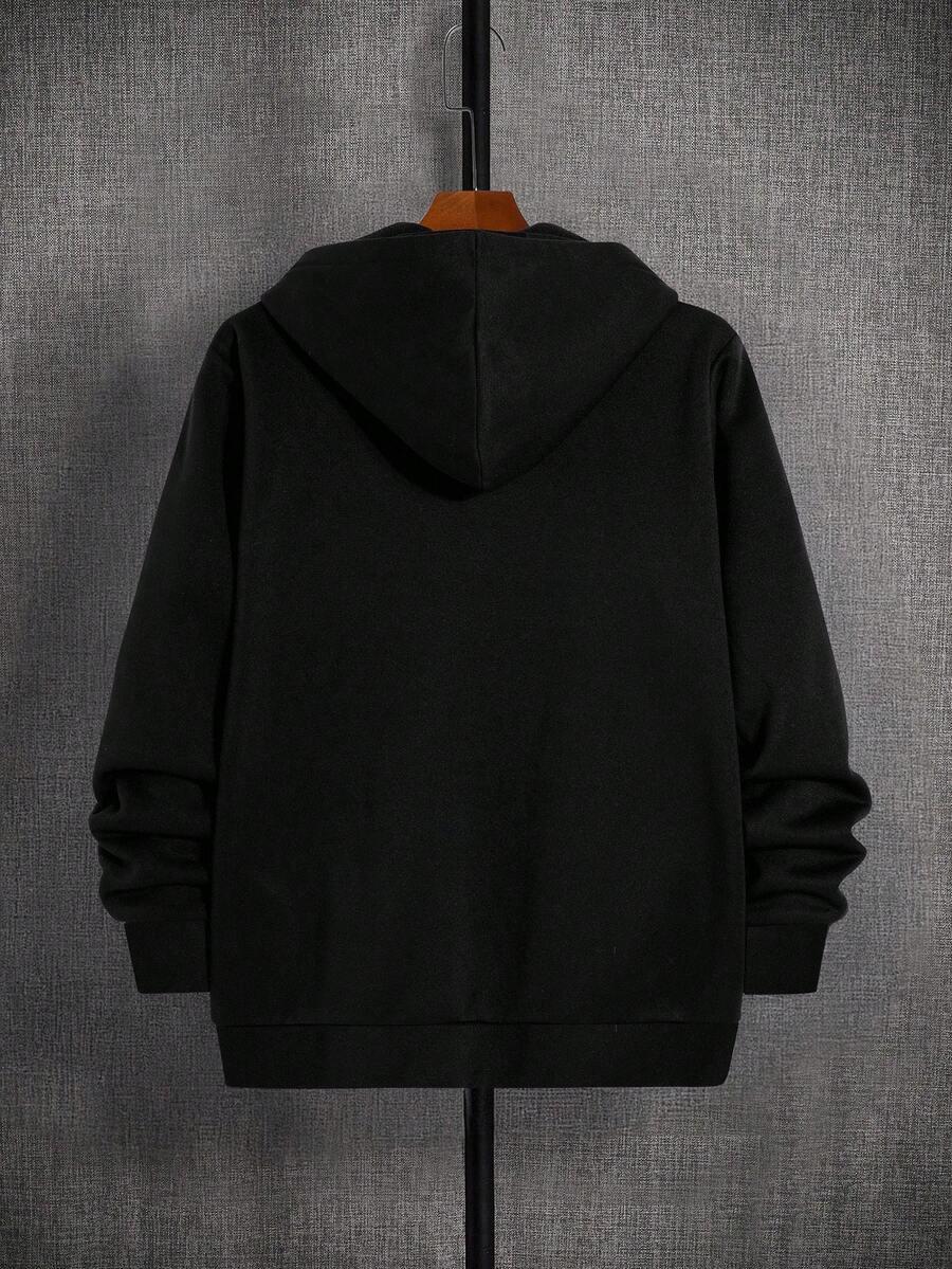 CZARNA BLUZA KAPTUR ZAMEK