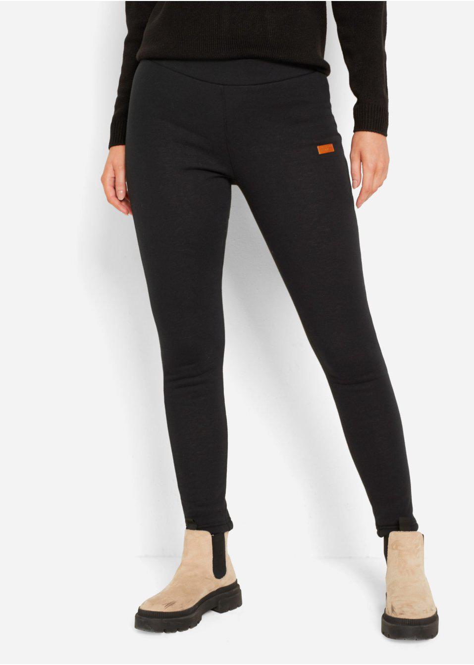 CZARNE OCIEPLANE LEGGINSY