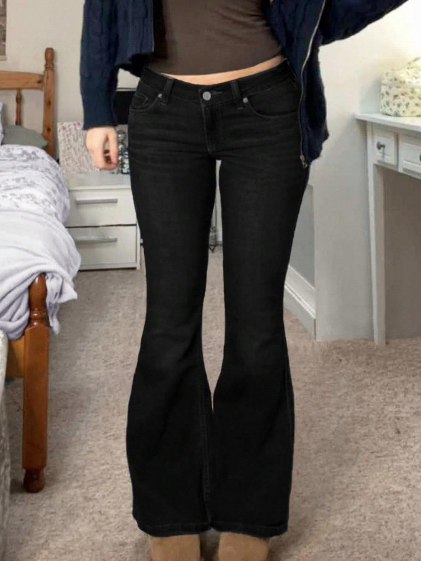 CZARNE SPODNIE JEANS