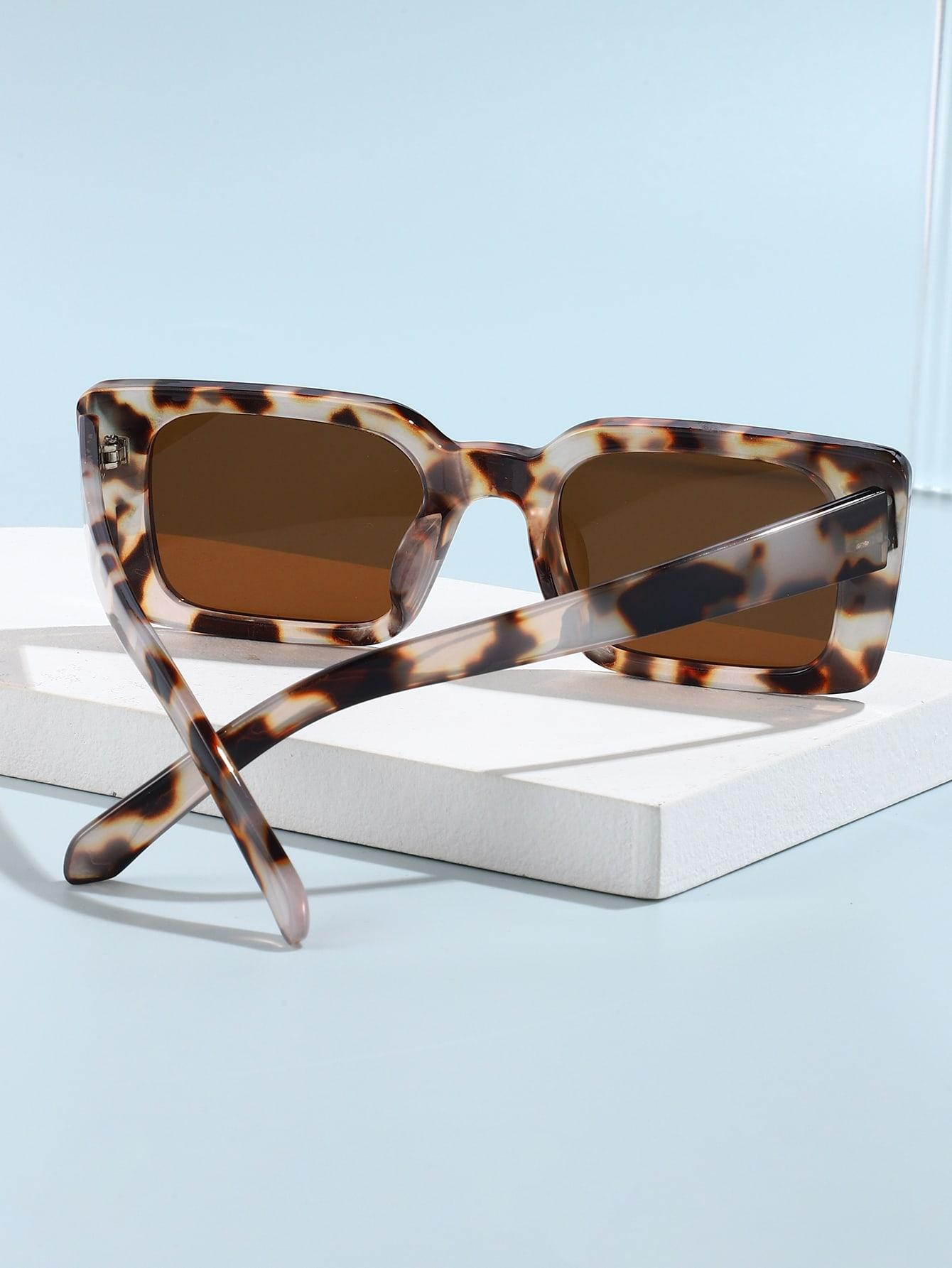 okulary przeciwsłoneczne leopard print
