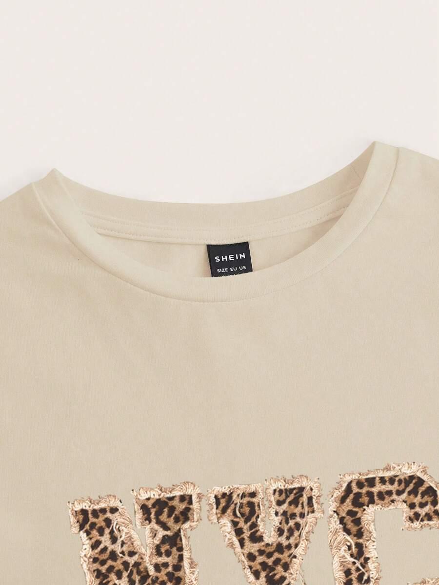 BEŻOWY TOP PRINT