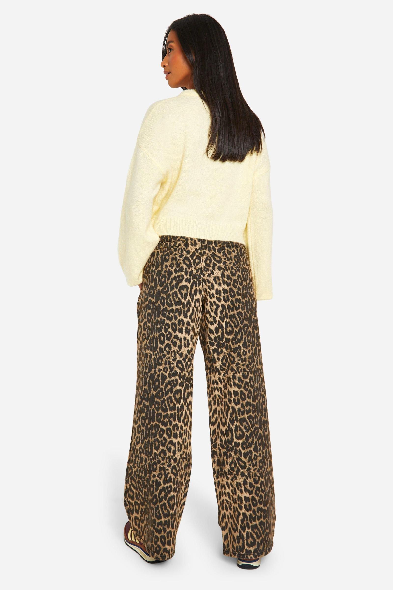 SPODNIE JEANS ANIMAL PRINT
