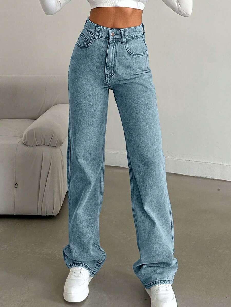 NIEBIESKIE SPODNIE JEANS