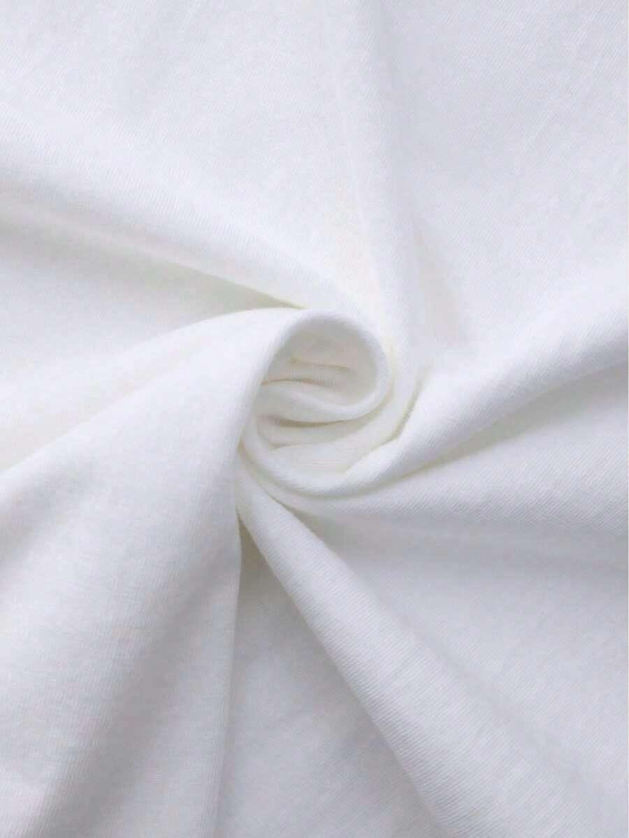 BIAŁY T-SHIRT print