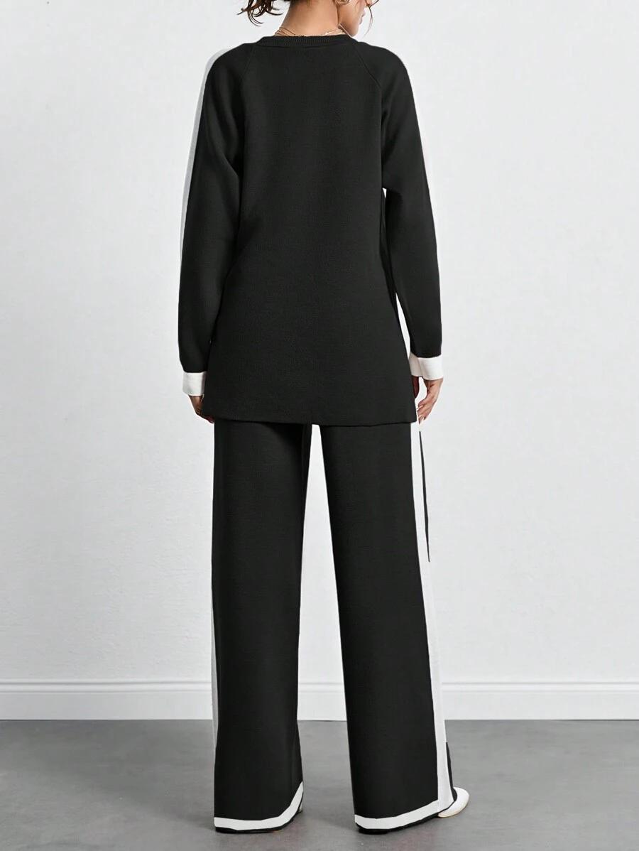 SWETER SPODNIE KOMPLET