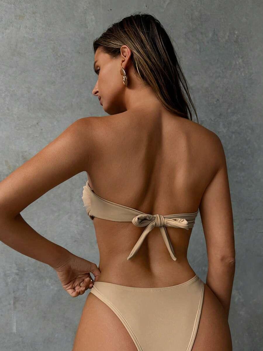 beżowa góra od bikini
