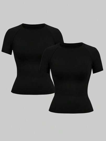 czarna bluzka 2-pack