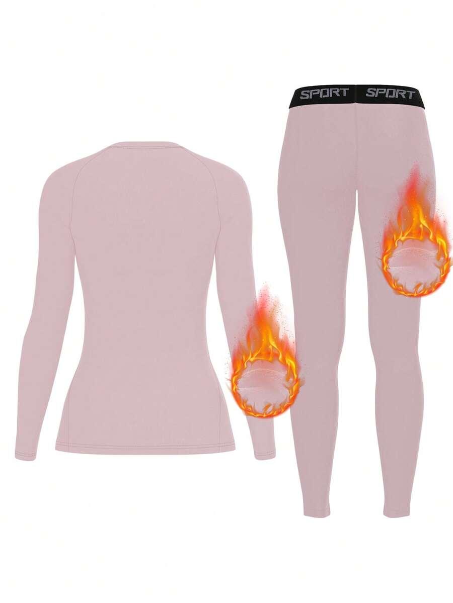 różowy komplet bluzka legginsy