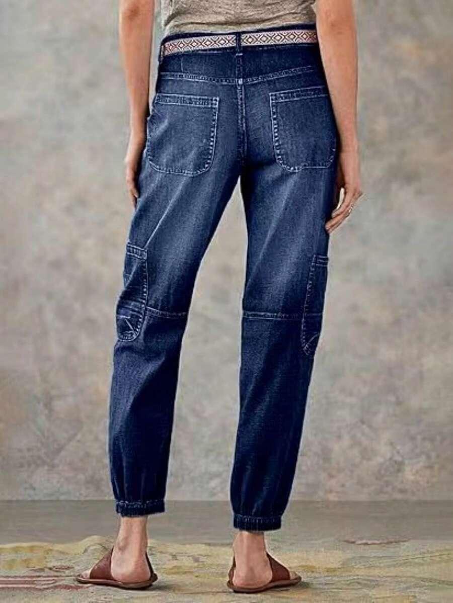 NIEBIESKIE SPODNIE JEANS