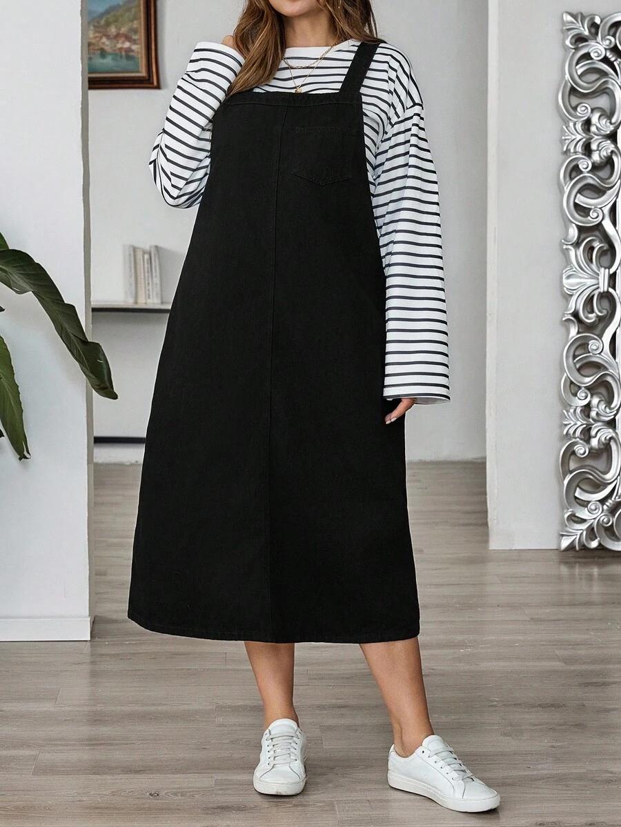CZARNA SUKIENKA JEANS
